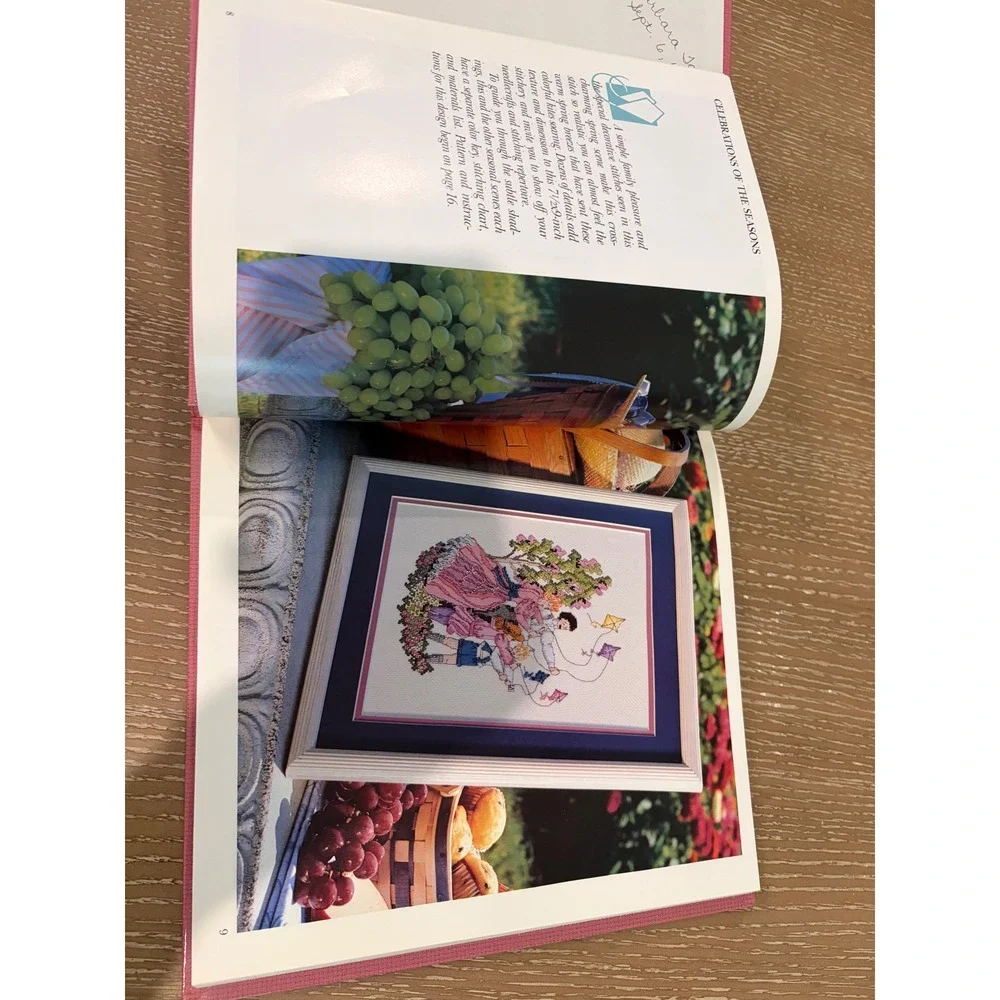 Better Homes & Gardens Four Seasons Cross Stitch Hardcover Pattern Book Spring